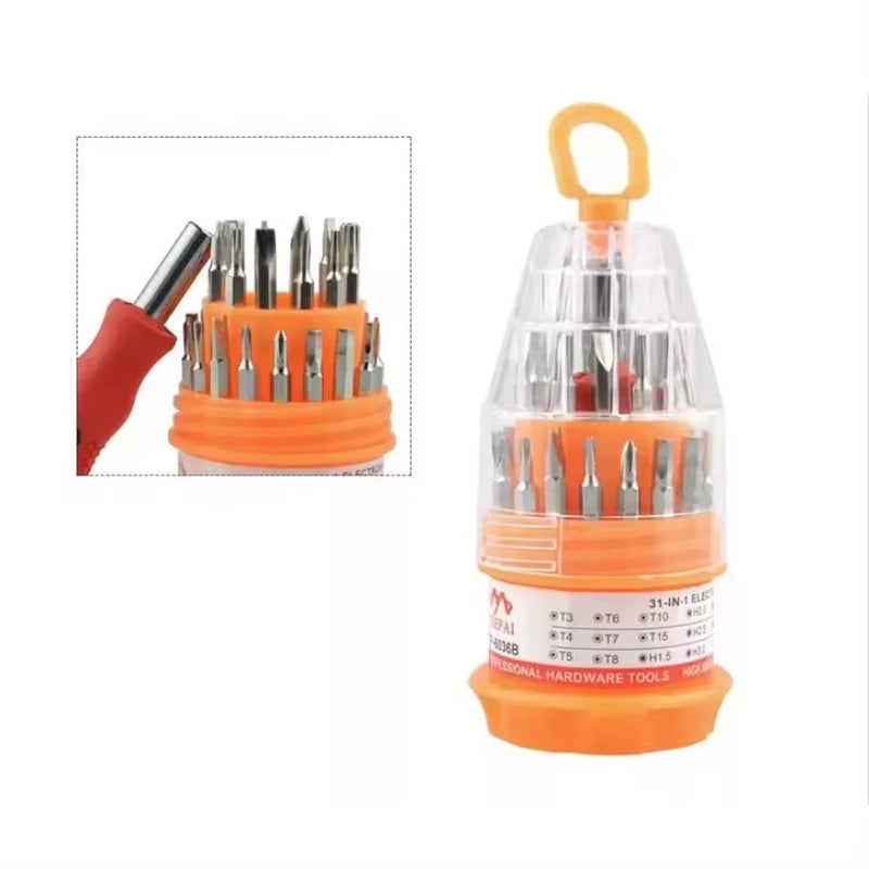 Kit de Ferramentas 31 Peças – Chaves Torx e Philips para Reparo de Celular, Notebook, PC e Eletrônicos com Precisão