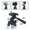 Tripé Universal Com Nível Para Câmeras e Celulares