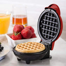 Máquina Para Fazer Waffle Pequena Portátil 110v 550w Mini Lanche Elétrica