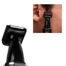 Kit Aparador de Pelos Elétrico 4 em 1 Recarregável – Alta Precisão Sem Dor para Sobrancelhas, Barba, Cabelo e Nariz