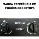 Fogão de Mesa Portátil 4 Bocas Braslar Bivolt
