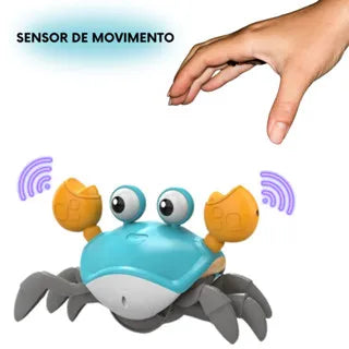 Caranguejo fujão Interativo Primeira Infância Som Luz E Movimento