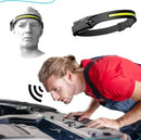 Lanterna de Cabeça Led Com Sensor Para Camping, Caça, Pesca, Oficina