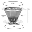 Coador Filtro de Café em Aço Inox 101