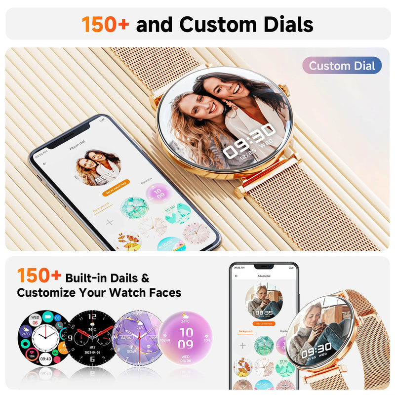 Smartwatch Feminino V92 com Tela AMOLED 1.43” – Estilo, Saúde e Tecnologia no seu Pulso