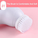 Escova Elétrica Facial 5 em 1 com Massageador, Esponja de Limpeza, Esfoliação e Skincare Profundo