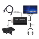 Adaptador Conversor PS2 Áudio Vídeo AV Para Cabo HDMI Qualidade Alta Resolução Conexão TV Monitor Imagem Som Claro Estável Jogos