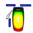 Caixa de som Bluetooth Portátil com Luz RGB TWS Fm