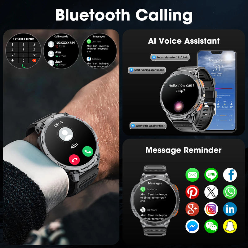 Smartwatch Karchilor K68 – Tela HD 1.85