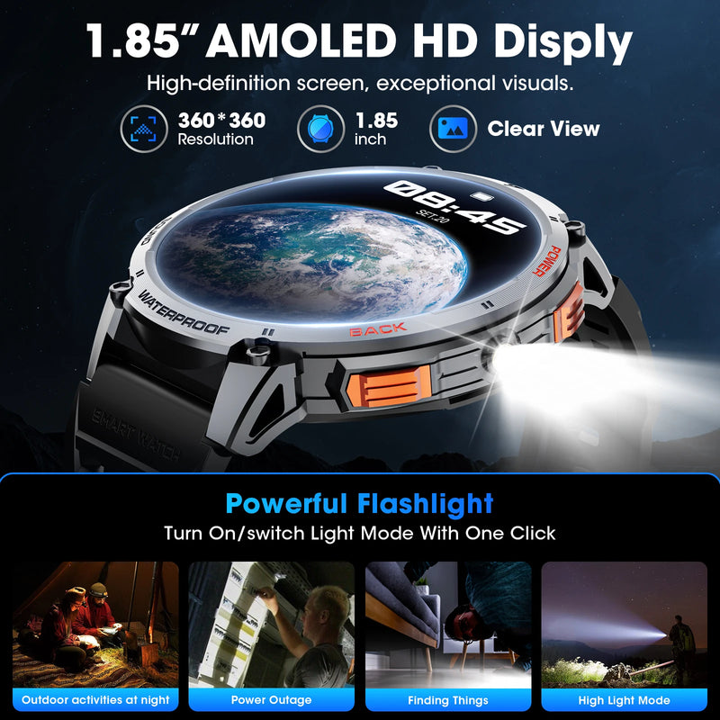 Smartwatch Karchilor K68 – Tela HD 1.85