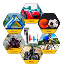 Compressor de Ar Portátil Elétrico Manômetro 150 PSI Inflador Encher Pneus, Carro, Moto, Bicicleta, Colchão, Bolas Estrada