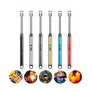 NOVO Isqueiro A Prova De Vento Com Haste Flexível em Aço Inox Gira 360° USB LANÇAMENTO