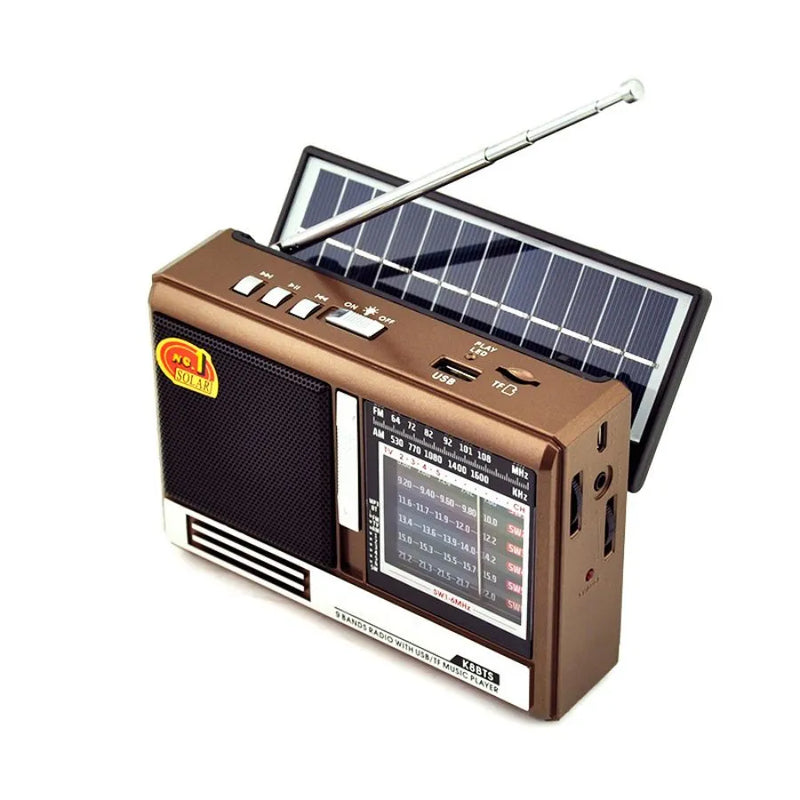 Rádio Solar Portátil, AM, FM, SW Lançamento!