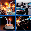 NOVO Isqueiro A Prova De Vento Com Haste Flexível em Aço Inox Gira 360° USB LANÇAMENTO