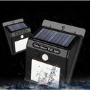 Luminária Solar com Sensor de Presença – 20 LEDs, À Prova d'Água, Ideal para Jardim, Varanda, Rua e Área Externa