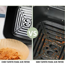 Kit c/ 50 UNIDADES Forma Air Fryer Descartável Papel Vegetal