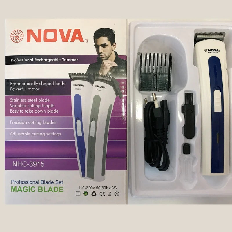 Máquina de Cortar Barba Cabelo Portátil 3915 Bivolt Recarregável