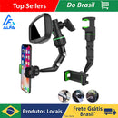 Suporte Pra Celular Veicular Automóvel Encaixe Retrovisor 360° GPS Carro Ônibus Flexível