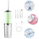 Irrigador Bucal Eletrico Oral Limpeza Profunda Higienizador Bocal A Jato Portatil Recarregável USB