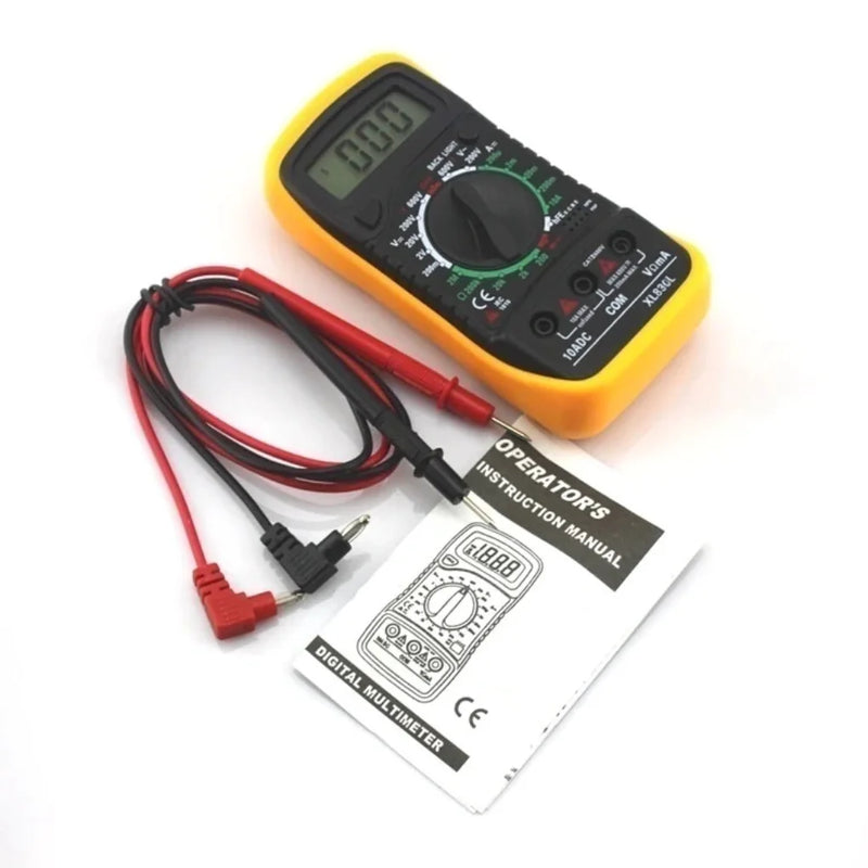 Multímetro Digital XL830 Profissional – Multiteste com LED, Beep, Voltagem, Corrente, Resistência e Teste de Continuidade