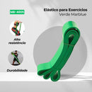 Exercitador Elástico 2 Metros Super Band Verde Para Exercícios e Academia Musculação - Marblue