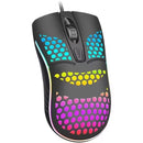Mouse USB RGB Para Computador e Notebook Design Moderno LED Colorido Compatível Versátil e Preciso