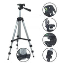 Tripé Universal Com Nível Para Câmeras e Celulares