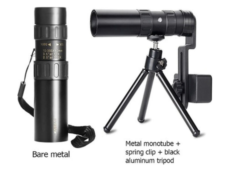 Telescópio Monocular 4k 10-300x40mm Super Zoom