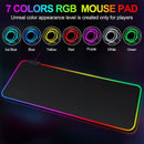 Mouse Pad Gamer Iluminado LED Grande 80x30cm