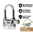 Cadeado Antifurto com Alarme Tranca Com Sensor Sonoro Para Portão, Bicileta, Moto, Armários - Luatek