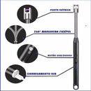 NOVO Isqueiro A Prova De Vento Com Haste Flexível em Aço Inox Gira 360° USB LANÇAMENTO