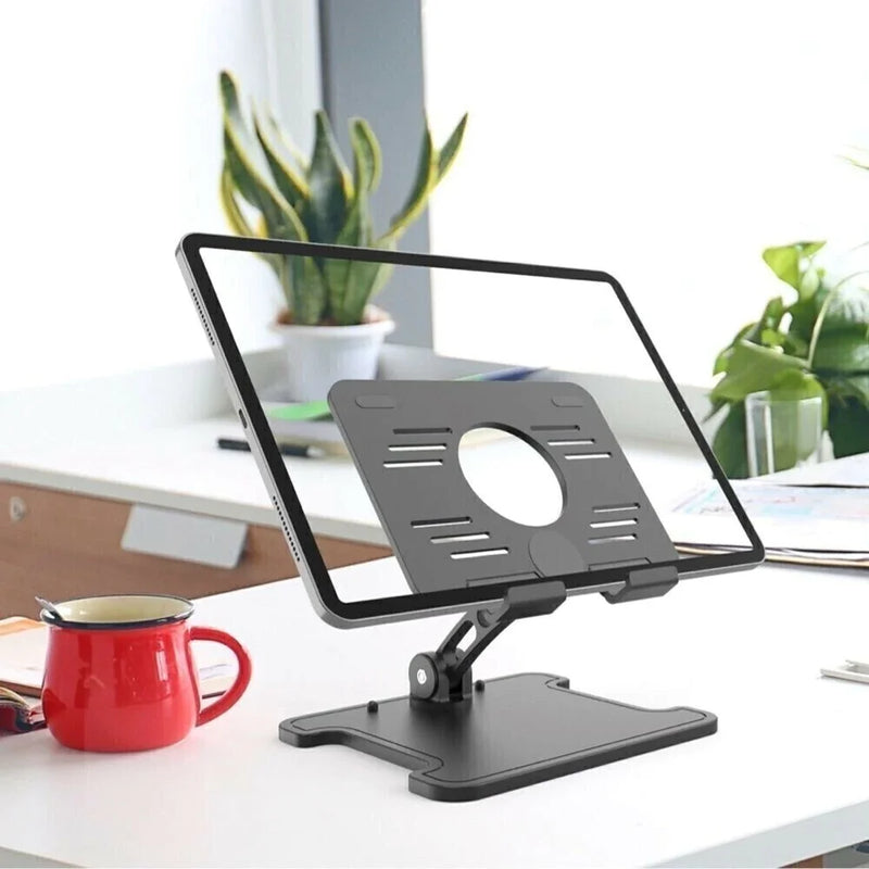 Suporte De Not Portátil 360° Para Mesa iPad Celular Ajustável Dobrável Ergonômico Antiderrapante Versátil Universal Forte