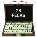 Domino De Osso Profissional - Pedras Grandes-C/Maleta  - 10Mm - C/28 Peças