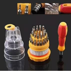 Kit de Ferramentas 31 Peças – Chaves Torx e Philips para Reparo de Celular, Notebook, PC e Eletrônicos com Precisão
