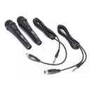 Kit 2 Microfone Dinâmico Com Fio 3 Metros P10 Profissional