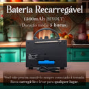 Rádio Retrô Portátil Bluetooth – USB, AM/FM, Recarregável, Som Hi-Fi, Entrada microSD