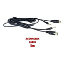 Kit 2 Microfone Dinâmico Com Fio 3 Metros P10 Profissional