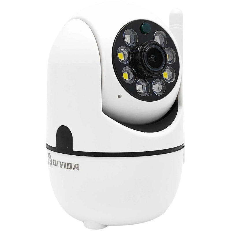 Câmera Babá Eletrônica Ip Wifi Inteligente Visão Noturna Varredura e Alerta Movimento Giratória 1080p