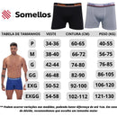 Kit 5 Cueca Boxer Masculina Microfibra Somellos