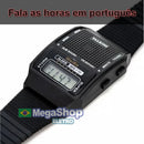 Relógio que Fala a Hora em Português Aperte o Botão ele Diz a Horas