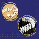 Domino De Osso Profissional - Pedras Grandes-C/Maleta  - 10Mm - C/28 Peças