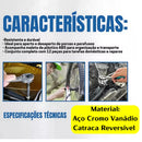 Jogo Soquetes Curto 1/2 Pol. Sextavados 10mm a 22mm Com 12 Pçs