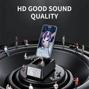 Suporte para Celular com Despertador Digital e Alto-Falante Sem Fio Bluetooth