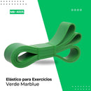 Exercitador Elástico 2 Metros Super Band Verde Para Exercícios e Academia Musculação - Marblue