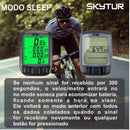 SKYTUR- Velocimetro p/ Bicicleta Bike Ideal p/ Ciclismo/Passeio Sensor Luz Led Noturna Sd563