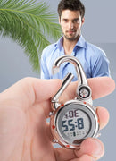 CHAVEIRO RELÓGIO + BÚSSOLA AÇO INOXÍDAVEL PARA HOMENS EXCLUSIVOS