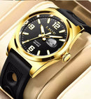 RELÓGIO LIGE 89124 AÇO INOXIDÁVEL COM PULSEIRA SILICONE MASCULINO