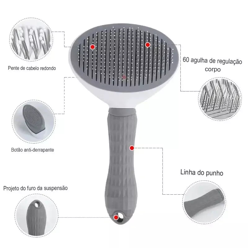 Escova Removedora de Pelos Pet Clean