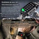 Smartwatch Esportivo LT08 Masculino, Chamada Bluetooth, Rastreador de Fitness, Monitor de Freqüência Cardíaca 24 horas, Militar, android, ios, 2023