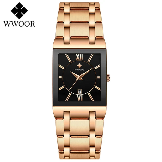 Relógio Masculino WWOOR 8858GB – Quartz Japonês, Design Luxuoso e Alta Resistência